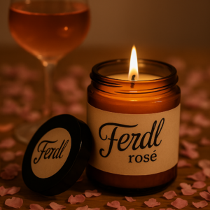 Rotfeder Kerzen Ferdl rose